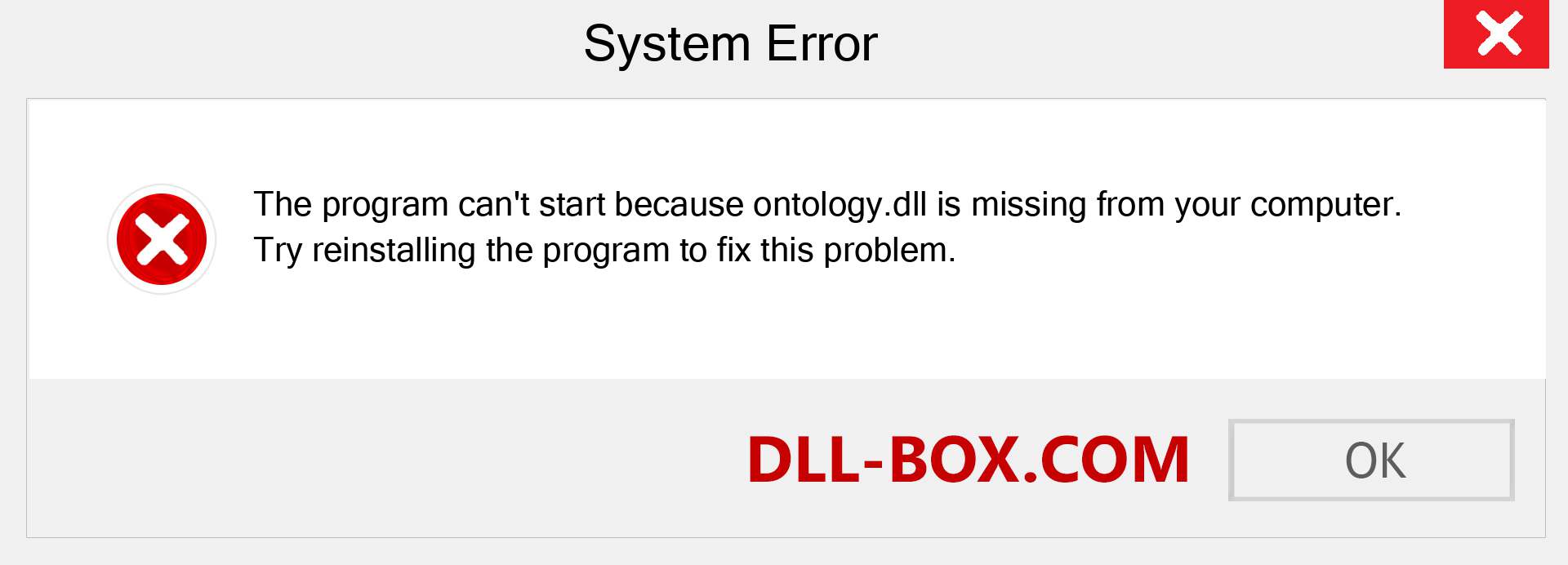  ontology.dll file is missing?. Download for Windows 7, 8, 10 - Fix  ontology dll Missing Error on Windows, photos, images